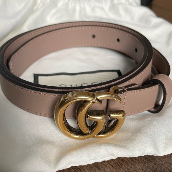 Gucci Accessories - Gucci leather belt with double G buckle
